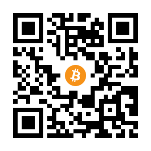 bitcoin:1HTYpGXHYnSTkNLBynHc8NnLfSCjv2LMrd black Bitcoin QR code