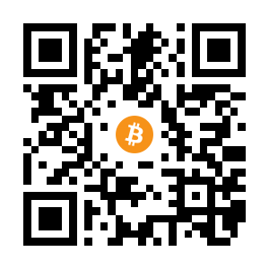 bitcoin:1HvqLViSCvRWhxxppGaCGVU7zBrazPBS3o black Bitcoin QR code