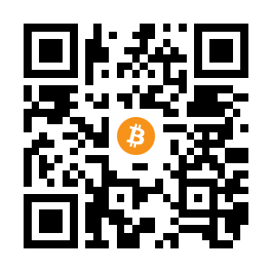 bitcoin:1HweN9p41BY2RBunsPqyVuheEq7gVoxA9u black Bitcoin QR code