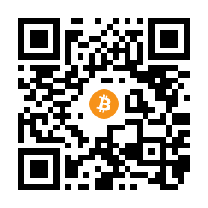 bitcoin:1JJv1jcAXycDVj9DZjDQT1EkWajE59vN8o black Bitcoin QR code