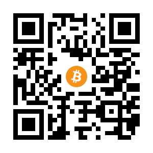 bitcoin:1JWoPGxgkPJeZkuiqkspC2CXjojXf8jWhB black Bitcoin QR code
