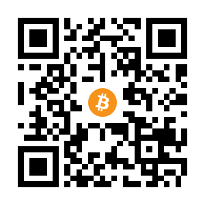 bitcoin:1JZsi7baCTxRW9C8T1aaaguBqg28S3moVd black Bitcoin QR code