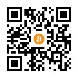 bitcoin:1JfXLzQvYPZHNzX4vhH6aoetGDfcPD1YEX black Bitcoin QR code