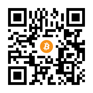 bitcoin:1JhUa5MDvNj4ZamKA2aNP3hNMaEoQnykaW black Bitcoin QR code