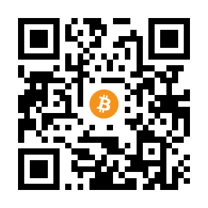 bitcoin:1K4yVRqAYa129vXP6FRvNE8rRDkLxc22Sa black Bitcoin QR code