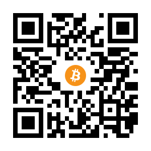 bitcoin:1KByjZncWBiJ87bGAJkvRYLKN2TWwFNiBB black Bitcoin QR code