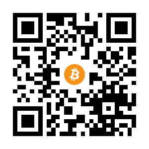 bitcoin:1KkkYuYR9vqYxeYoAPHGGGpAFC1ayr8ceF black Bitcoin QR code