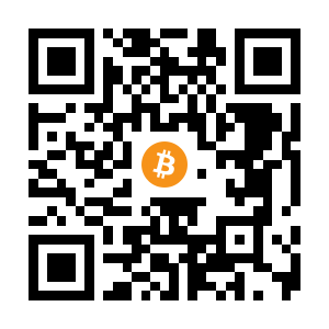 bitcoin:1MXYjXHRYZ1hUVhfQv35U9NjbsAijt2mYV black Bitcoin QR code