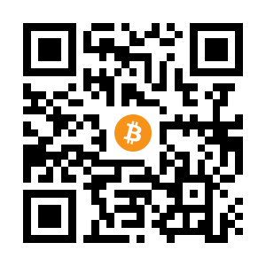 bitcoin:1N3zgMmGEYqMkEiaKjpffCQBwNGJsb24NW black Bitcoin QR code