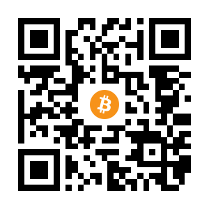 bitcoin:1NDrceeDY8gEtVM7pG1WoEGuqjA7K5m5G black Bitcoin QR code