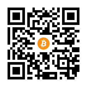 bitcoin:1NymePj8zmvaRW3oERuVAxtSA1Ju9Aws2R black Bitcoin QR code
