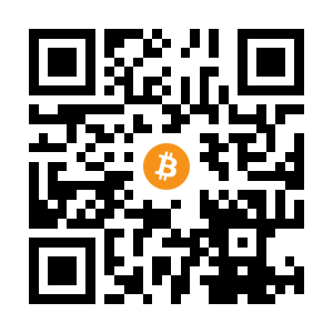 bitcoin:1P6h5LBsTRaLjruJ6V6y6GuunVUs42VSVP black Bitcoin QR code