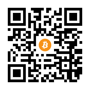 bitcoin:1PDnh6cHVucmpqaq5c7amhWyAjw7VjMYuE black Bitcoin QR code