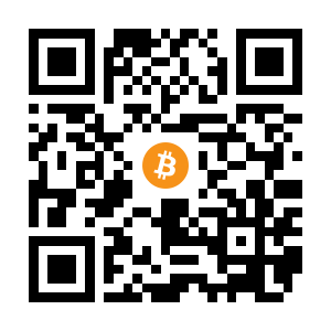 bitcoin:1PZFBXqtoB6FwqjWT1Jtb7U8YYxsx9Miou black Bitcoin QR code