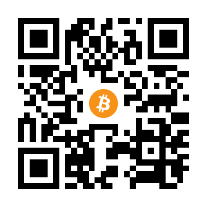 bitcoin:1PmnwnS3wWSHGfNX9fuXUrHYNGe48JFfYB black Bitcoin QR code