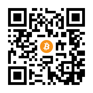 bitcoin:1PrgjcdqGw317ZbRc5wN4KERfFhUHsiGCr black Bitcoin QR code