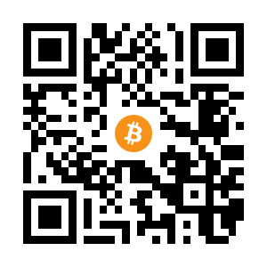 bitcoin:1PyYtiPNZvpyirR6TXhMi9AdRzyaNcVXQA black Bitcoin QR code