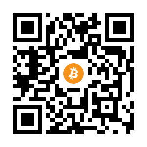bitcoin:1QGjhcqH4iCFUpaP5BAWJiYo2Ljr7m6K6V black Bitcoin QR code