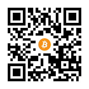 bitcoin:1Rus1e372V76M8MuF1dHNmVf3qRnFXNLm black Bitcoin QR code