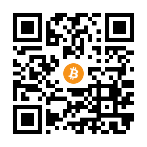 bitcoin:1eNYBayUb4UfZH1HEBeKZv1eLAB8MuXG7 black Bitcoin QR code