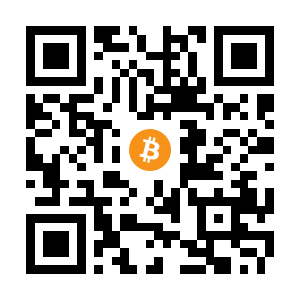 bitcoin:349fR9sTnK4NsbRmq6By259aieNbNjU7Ue black Bitcoin QR code