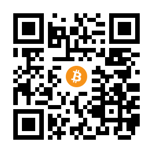 bitcoin:3AXevn17bf1AkmC9KPWNH8ihm9VF2xg2qt black Bitcoin QR code