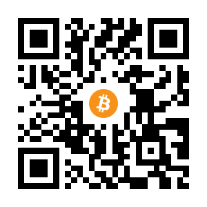 bitcoin:3AhhXu1C7tBPEUqVQfb1HsoCSea7gst8p2 black Bitcoin QR code