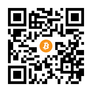 bitcoin:3GCgPMbUobewNnobtCeYjBuTqysjzzV6Qt black Bitcoin QR code