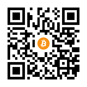 bitcoin:3KiR2Tg1oe7cTeWvjw3bPpLdhiSfLjykPy black Bitcoin QR code