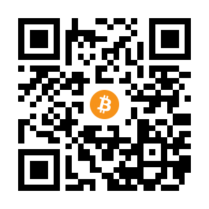 bitcoin:3NkzBJSz6BWrAXuta4Q8bwMFHrWFpygejm black Bitcoin QR code