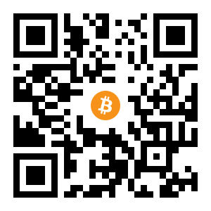 bitcoin:114ybwR8FMBMCA9nSMCkXfBg7dQwc3YwFp black Bitcoin QR code
