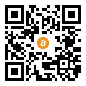 bitcoin:115X7q2cJ68XvKtX7Uuc6w58UPind5Dg3E black Bitcoin QR code