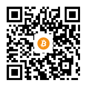 bitcoin:11GqDysBZmtnCKSU7ywrHKApqGNDaudub black Bitcoin QR code