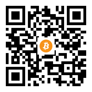 bitcoin:1218oST5xFAKzZbnddEYVkFhFe2JjCavZU black Bitcoin QR code