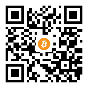 bitcoin:1243XjvxyfKfg7aWyb2QUYzaCNWWvdKVhA black Bitcoin QR code