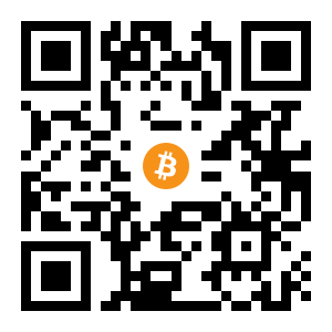 bitcoin:124kKNKZE3FdKNjx7LXwe44RhVLZgR7Ggd black Bitcoin QR code