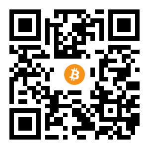 bitcoin:124n24Xcx7mTaVv3WKxFkStbWFMVXSvBfM black Bitcoin QR code