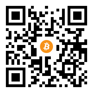 bitcoin:124rDsoxbCpACeyWLxVvywRisauvibTcCA black Bitcoin QR code
