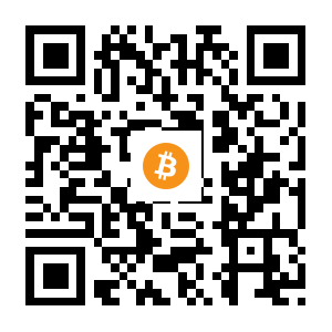 bitcoin:124sDjbgfZUgB4EWJkrHCNxGcrqcRStDuE black Bitcoin QR code