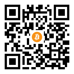 bitcoin:127VHvtxij2gdb6B686caSZJXbNfyDUfyP black Bitcoin QR code