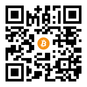 bitcoin:129uSdy23pEvYTaE7cdTu1w5CFYqBTMkZc black Bitcoin QR code