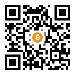 bitcoin:12B2HSvpVehaV28224wVE1Got1QMfnrY47 black Bitcoin QR code