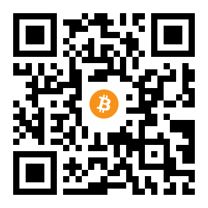 bitcoin:12D1mtixMNtd8h9nbuw88UBmaqXTLwRhLu black Bitcoin QR code