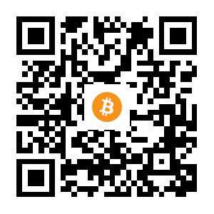 bitcoin:12D2KV25u7HY7mExmCP1VJFdkGYiN7HYcK black Bitcoin QR code