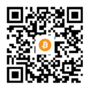 bitcoin:12DsJbKCyQuQ8wQ2Hdz6KS7Qm5sJmzAr1s black Bitcoin QR code