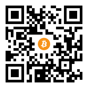 bitcoin:12EMDoUhaNCuWZeeT6ey61AkjKyzmjV2m3 black Bitcoin QR code