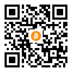 bitcoin:12F3dbcA2BeofGTaJ7KFPuaex69KFH9vN1 black Bitcoin QR code