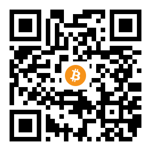 bitcoin:12GLByATxg7skBZb958wFgX21DLKrR1N19 black Bitcoin QR code