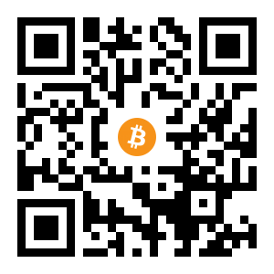 bitcoin:12HF4SwkHxGrmeamo1Qp7xiqBBh3z45XUd black Bitcoin QR code