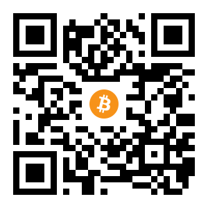 bitcoin:12HTxzk6dTMMC6q4adYufU2mkevTqLXWQy black Bitcoin QR code